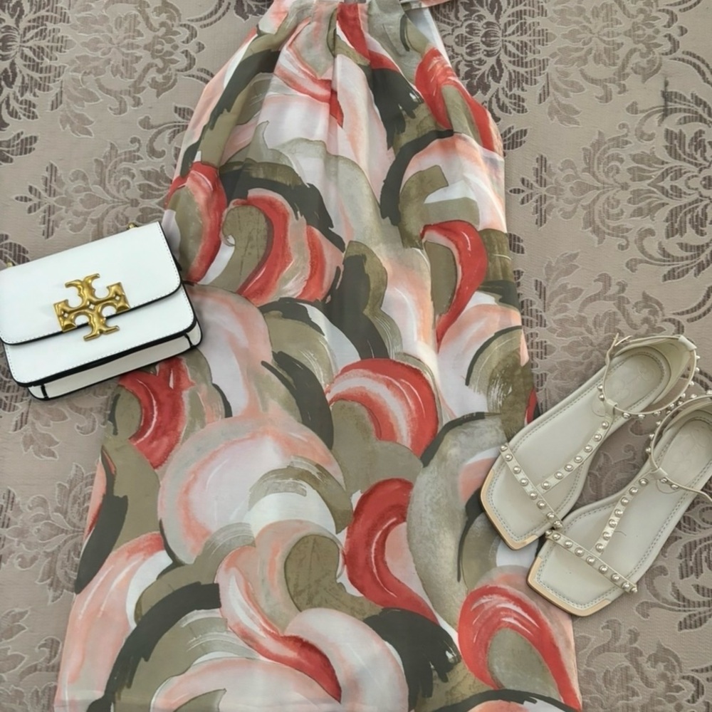 Tommy Bahama Cotton/Silk Halter Dress
